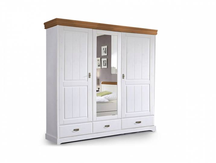 ROMAN Kleiderschrank / Drehtürenschrank, Material