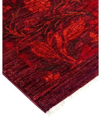 Overton "Vibrance, One-of-a-Kind Hand-Knotted Area Rug - Brown, 6' 1"" x 8' 10"" - 6' 1"" x 8' 10"""