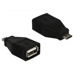 DELOCK USB 2.0 Adapter, Micro-B (Stecker) auf USB-A (Buchse)