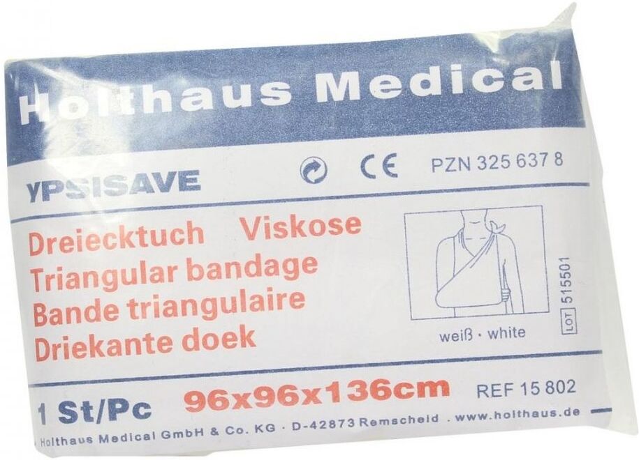 Dreiecktuch Ypsisave 96x96x136 cm weiss
