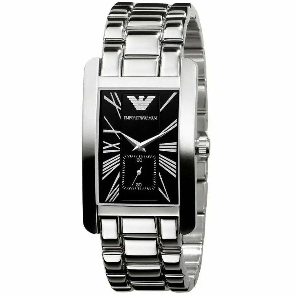 Emporio Armani AR0156 Klassisch Schwarz Rechteck Herrenuhr