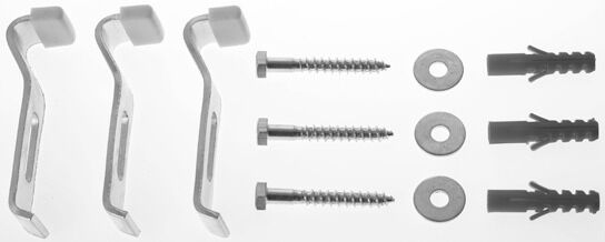 D-Code Duravit 790125000000000 3 pièces, pour baignoire / 790125000000000 douche D-Code sur le mur