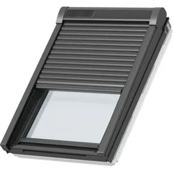NEU: VELUX Solar-Rollladen SSL 0000K Aluminium Dunkelgrau, 93x144 cm (YK67)