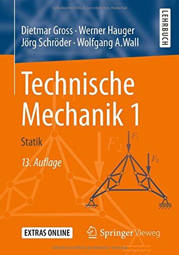Dietmar Gross - Technische Mechanik 1: Statik (Springer-Lehrbuch) - Preis vom 30.09.2026 09:01:18 h