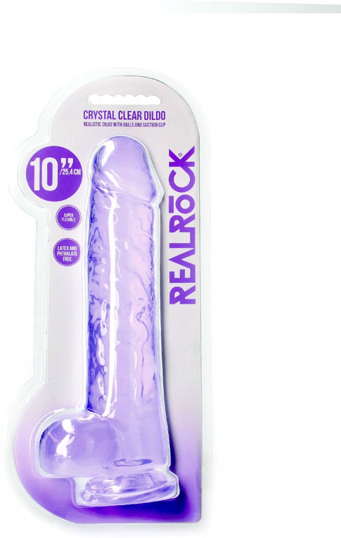 RealRock Gode Réaliste Jelly 25,4 cm - Purple