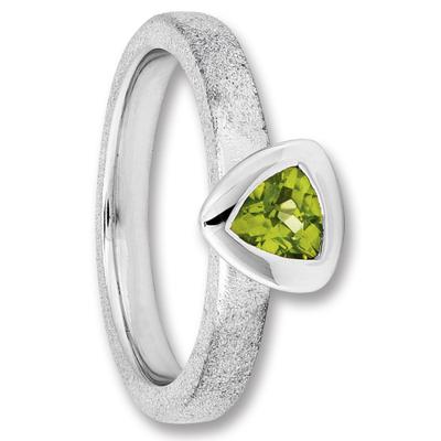 Silberring ONE ELEMENT "Peridot Ring aus 925 Silber" Gr. 56, silber, Fingerringe, Damen, 56, Silber 925 (Sterlingsilber), Silberring, Zart funkelnde Details – elegant & vielseitig kombinierbar