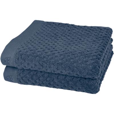 Handtücher ROSS "Harmony", blau (denim), B:50cm L:100cm, Frottier, Baumwolle, Handtücher, 100 % Baumwolle, Hoch Tief Struktur, viele Farben