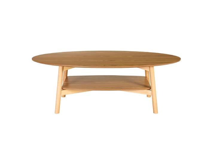 Table basse ovale en bois clair L120 cm HANAE