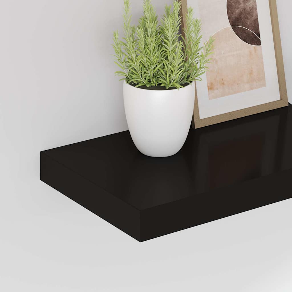 vidaXL Étagère murale flottante noir 40x23,5x3,8 cm MDF