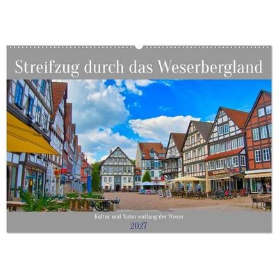 Streifzug durch das Weserbergland (Wandkalender 2027 DIN A2 quer), CALVENDO Monatskalender