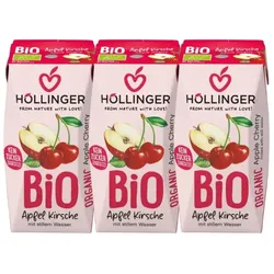 Höllinger Apfel-Kirsch-Direktsaft bio (3x200ml)