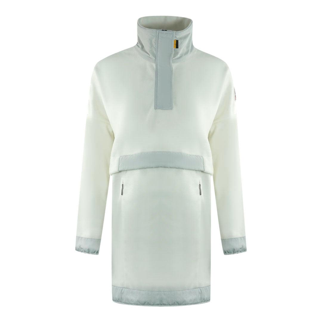 Parajumpers Oum Weisser langer Pullover zum uberziehen