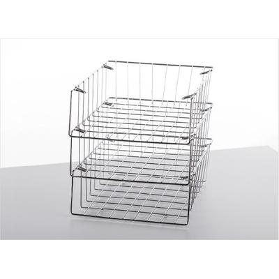 GRIESHABER Briefablage-Set Langformat Set 1 3 Körbe B4 chrom