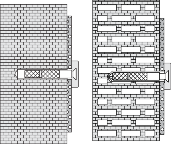 Hewi 801/805 Befestigung 6305599 reinweiß, für Stein/Beton, Wandstütz-/Stützklappgriffe