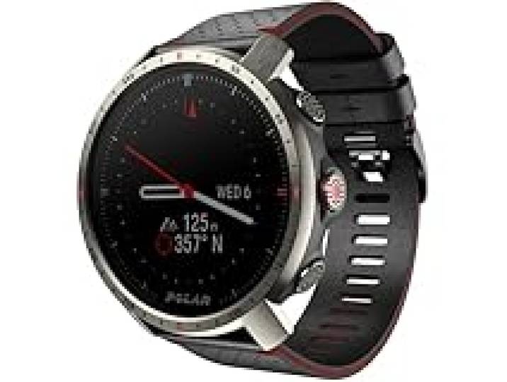 Polar Grit X Pro Titan - Montre GPS Multisport Outdoor Haut de Gamme - Résistance Militaire, Verre Saphir, Fréquence Cardiaque au Poignet, Autonomie Prolongée, Navigation - Idéale pour Trail, VTT