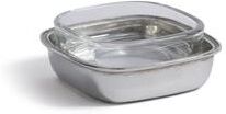 Zodax St. Moritz Pewter & Glass Condiment Set