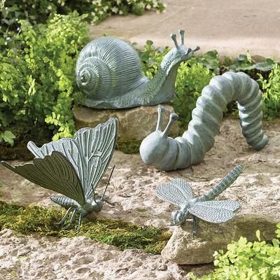 Garden Critter Statues - Snail - Grandin Road