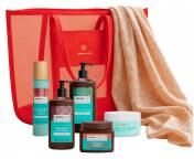 Arganicare Huile d'Argan Sac de Plage Summer Glow Cheveux Bouclés - Sac 6 produits