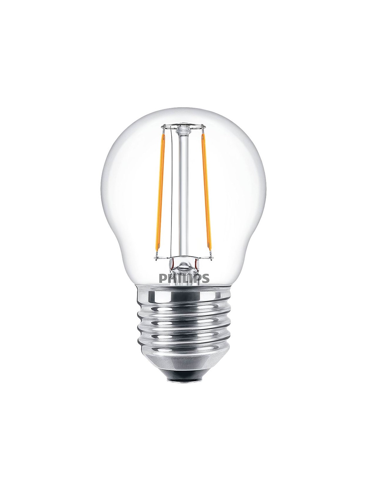 Philips LED-Lampe Classic Mini-ball 2W/827 (25W) Clear E27