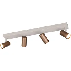 Deckenspot TARYN 4-flammig (BHT 62x13,50x6 cm) - braun - BHT 62x13,50x6 cm