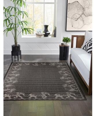 Lush Decor Carmel Marching Elephants Indoor/Outdoor Area Rug