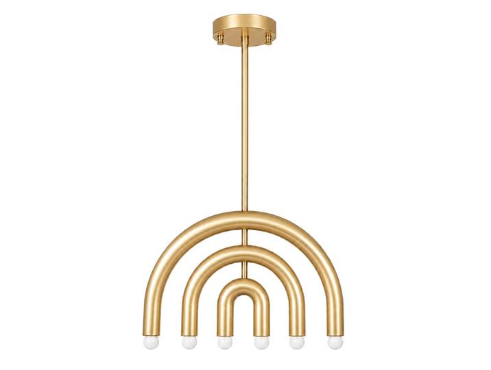 Lustre en métal Vento - 50 x 10 cm - Jaune