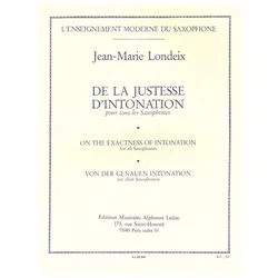 De la justesse d/'intonation pour tous les saxophones, Fachbücher von Alphonse Leduc
