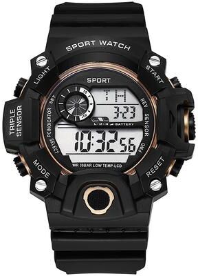 Modern Mode Marketplace Multifunctional Sports Watch For Men Waterproof, Luminous Military Design With Alarm j
