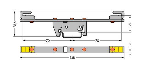 WAGO 790-310 Sammelschienenhalter 10St.