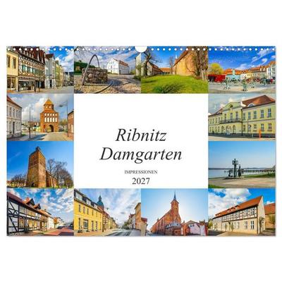 Ribnitz Damgarten Impressionen (Wandkalender 2027 DIN A3 quer), CALVENDO Monatskalender