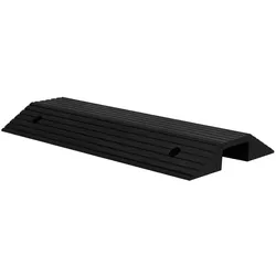 DELUKE Brückenschwellenrampe THEO 80x40x8 cm Gummi | Kabelbrücke Bodenschwelle Überfahrschutz