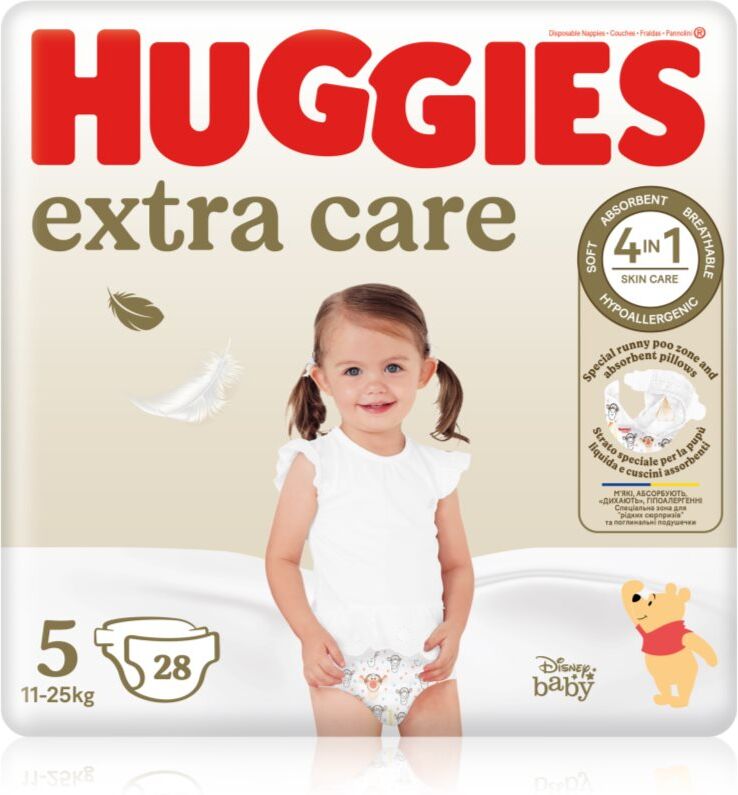 Huggies Extra Care Size 5 couches jetables 11-25 kg 28 pcs