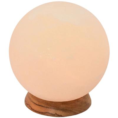 WAGNER LIFE DESIGN Salzkristall-Tischlampe "Planet", weiß, H: 18,8cm, 1 Stk., Leuchten, Handgefertigt aus Salzkristall - jeder Stein ein Unikat, ca.3 kg