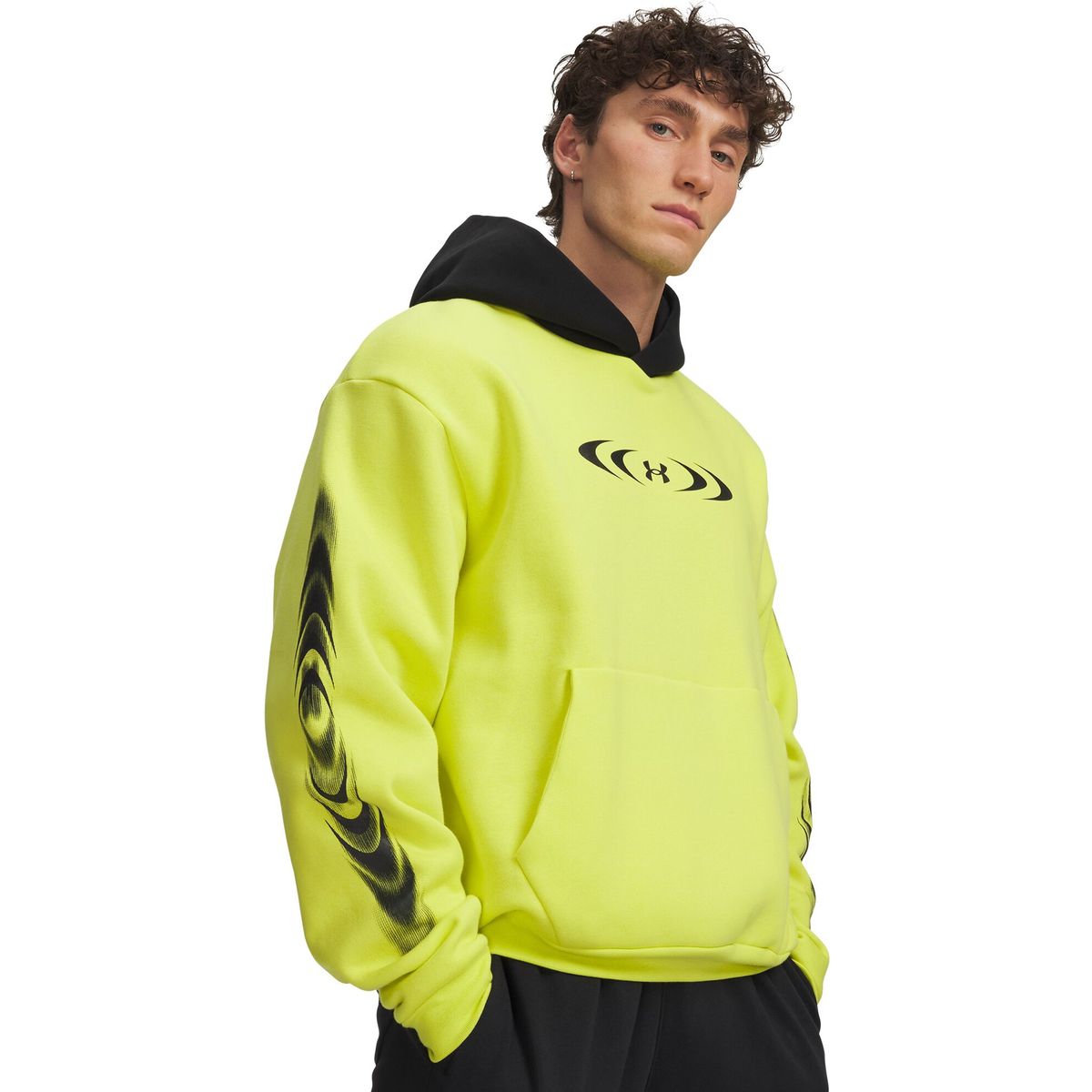 Under Armour Icon Fleece Graphic HD yellow black (738) L 6016616-738-LG