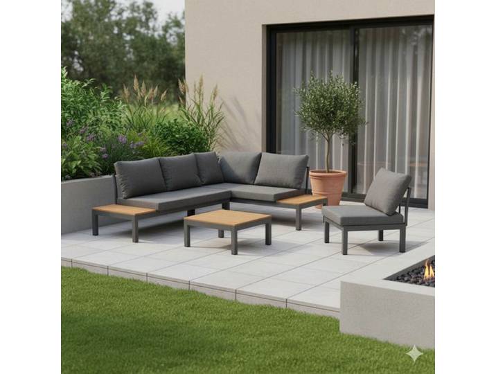 OUTLIV. Venedig Ecklounge inkl. Loungetisch Aluminium/Olefin