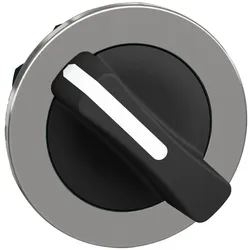 Schneider Electric ZB4FD2 Wahlschalter, Frontelement, Harmony XB4F, Metall, 30mm, schwarz, 2 Stellungen, rastend