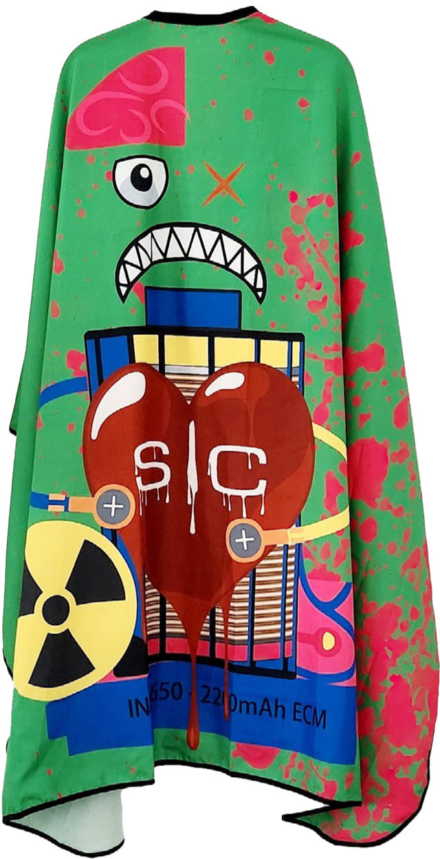 Stylecraft Haarschneideumhang Radioactive Green SC1136