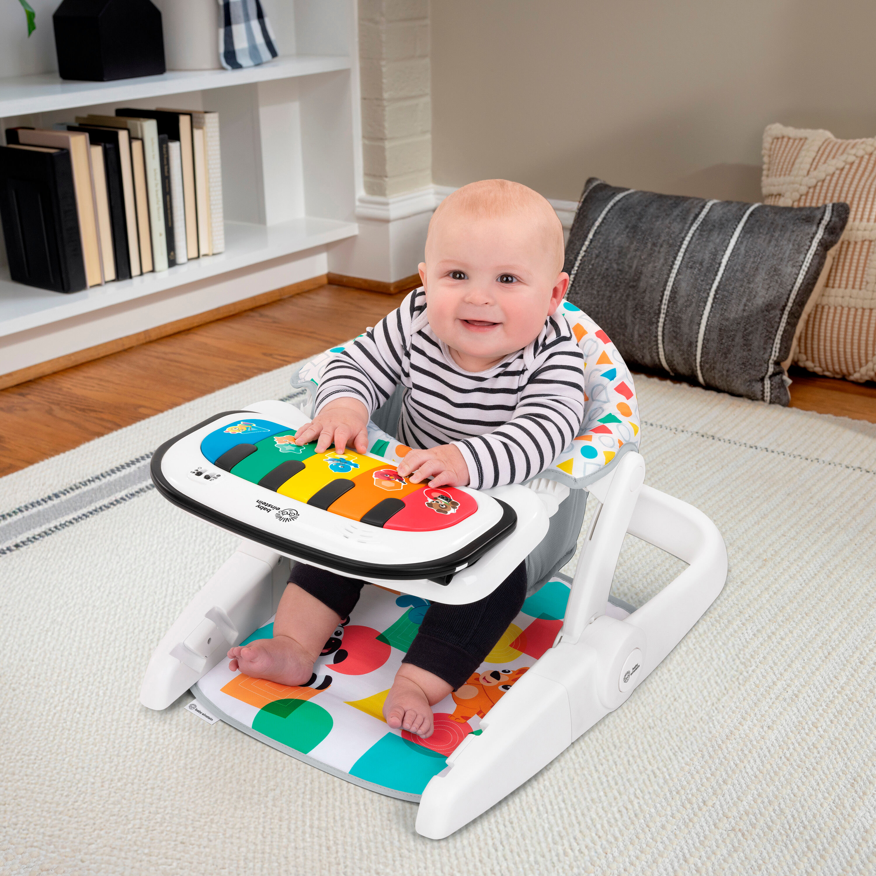 Lernspielzeug BABY EINSTEIN "Kickin' Tunes Learn to Sit", bunt, Lernspielzeug, KinderB:44cm H:33cm L:56cm, Kunststoff, Lernspielzeug, mit Sound, B:44cm H:33cm L:56cm