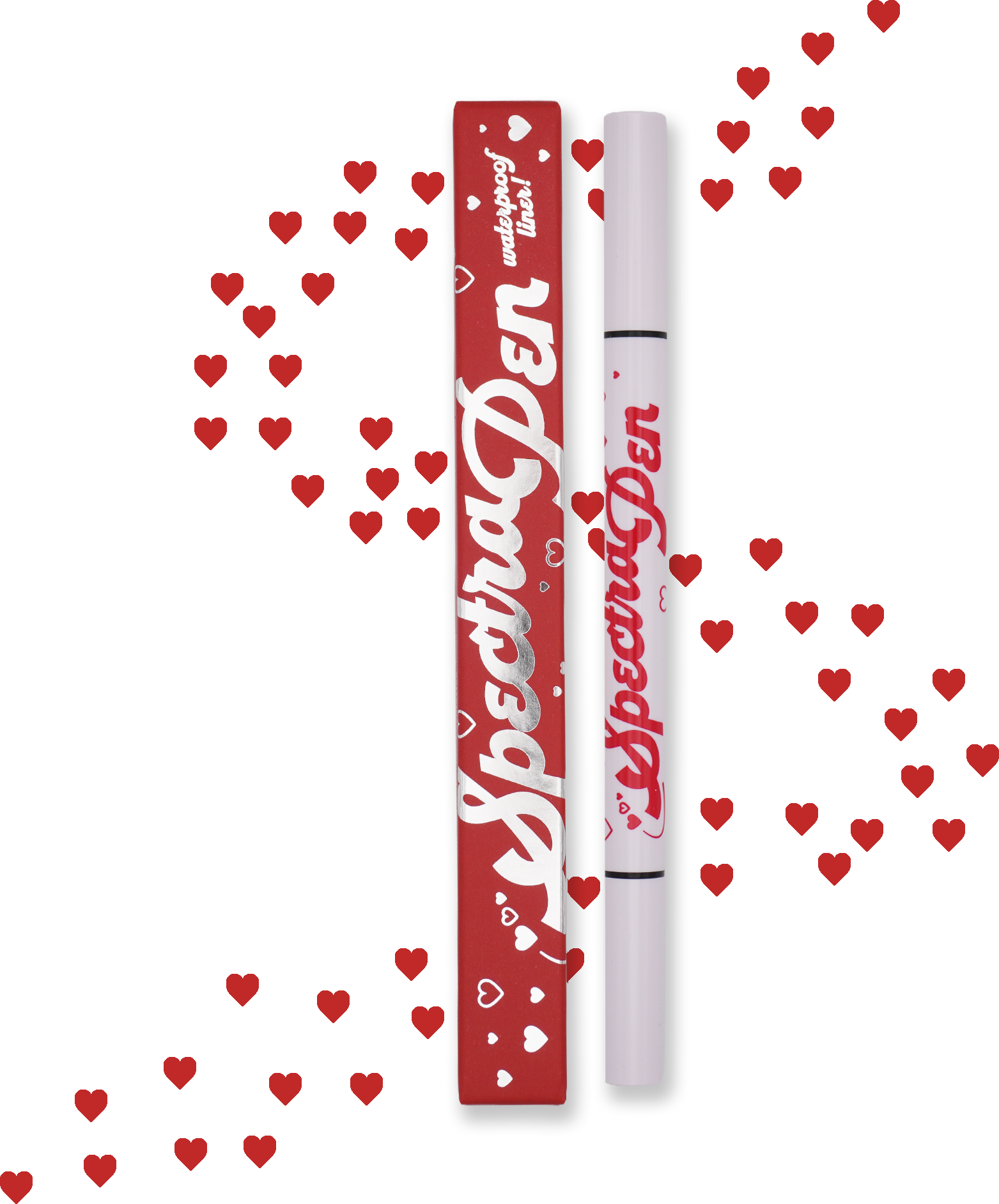 Heart Red Spectra Pen - Stamp & Eyeliner Pen - Glisten Cosmetics