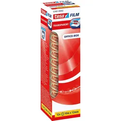 TESA 57401 - tesafilm® transparent, 10 m x 12 mm, 12 Rollen