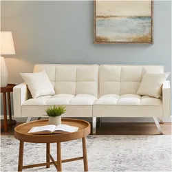 HTI-Living, Sofa + Bettsofa, Sofa mit Schlaffunktion Brigga Beige