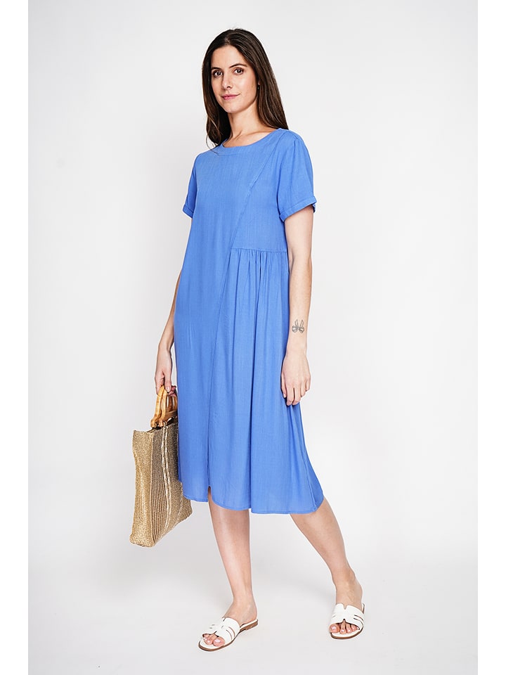 Le Jardin du Lin Kleid in Blau - 42