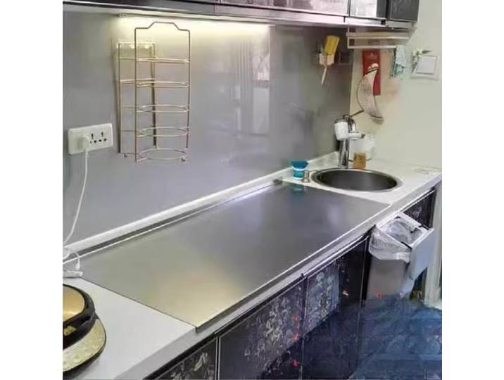Planche à découper en acier inoxydable 304 pour la cuisine, panneau antibactérien et anti-moisissure, planche à découper pour fruits