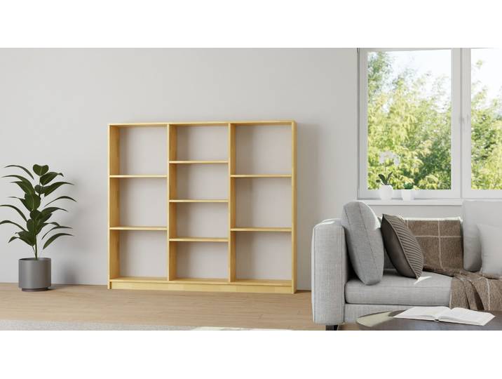 Modernes Bücherregal Buche Natur geölt