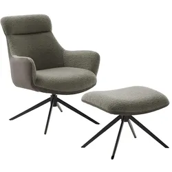 iNNoSeat by MCA + PELION Drehstuhl mit Armlehnen - versch. Farben - Schwarz / Schlamm