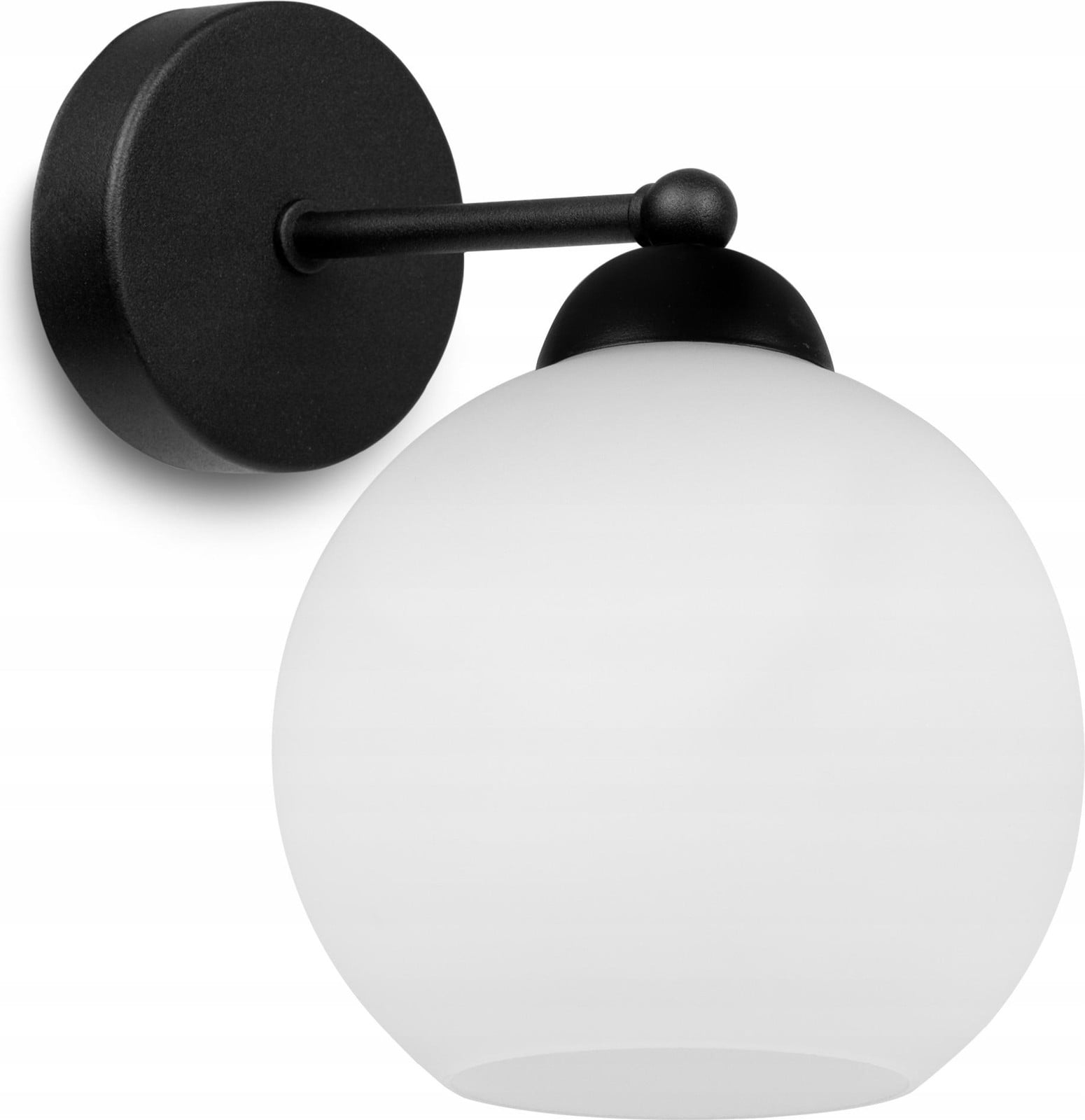 LightHome Klassieke wandlamp met elegante glazen kap