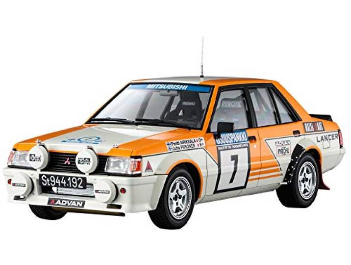 Hasegawa HC38 1/24 Mitsubishi Lancer EX 2000 Turbo, 1982er 1000 Lakes Rall, meerkleurig