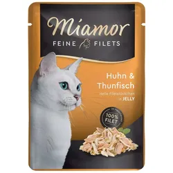 Miamor Hühner- und Thunfischfilets in Gelee 100g