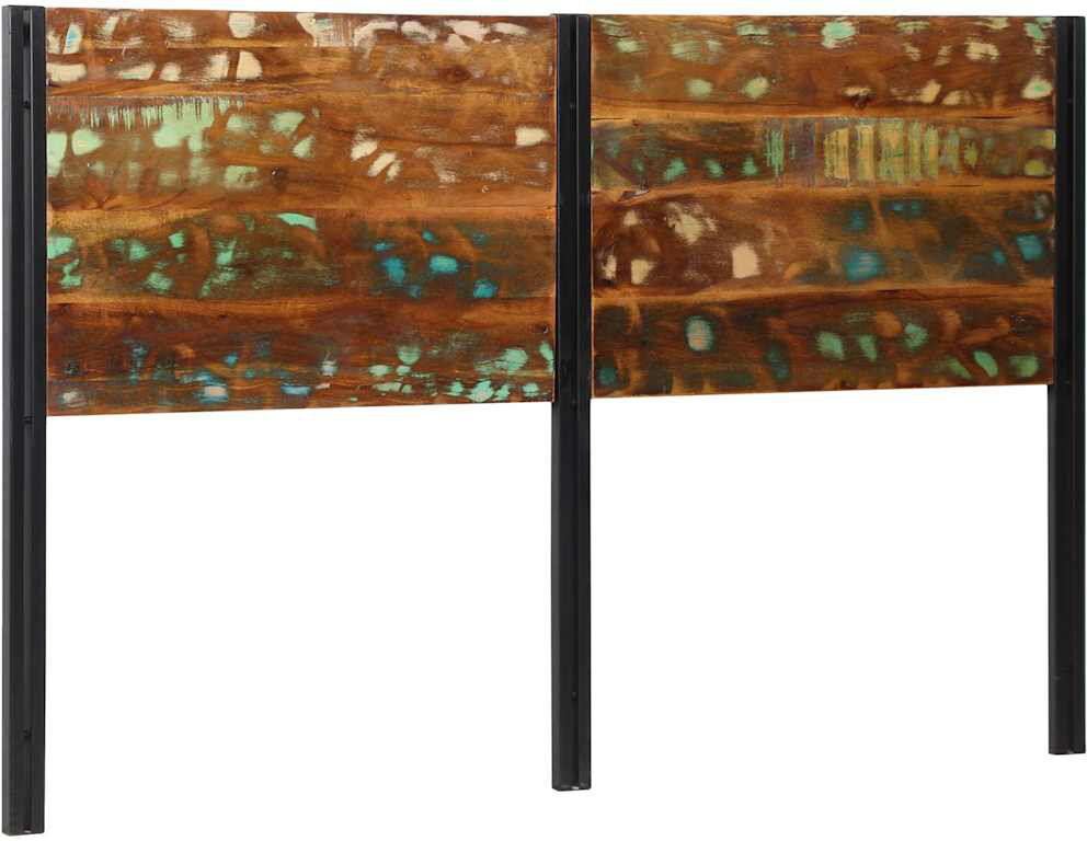Rio Headboard Solid Wood Reclaimed And Iron Natural 100cm H x 160cm W x 2cm D