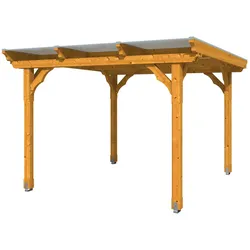 Skan Holz 4-Eck-Pavillon Laube Marseille-eiche hell